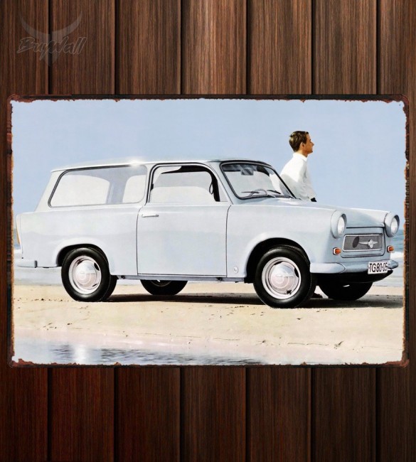 Металлическая табличка Trabant 601 Universal Металлическая табличка Trabant 601 Universal
